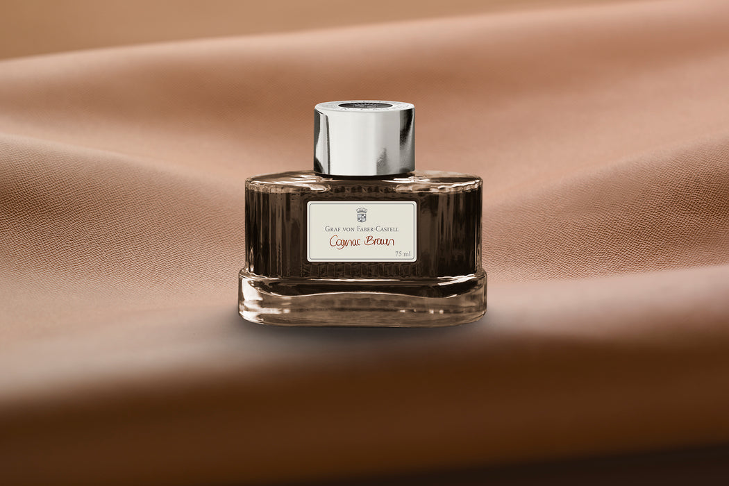 Graf von Faber-Castell Ink bottle Cognac Brown, 75ml
