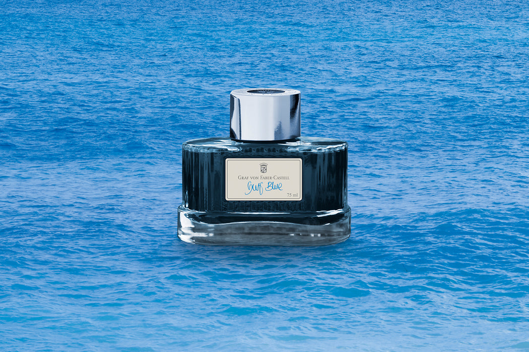Graf von Faber-Castell Ink bottle Gulf Blue, 75ml