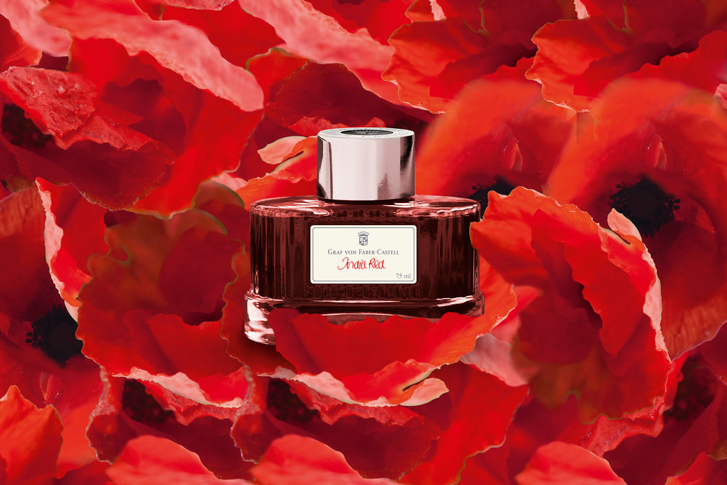 Graf von Faber-Castell Ink bottle India Red, 75ml