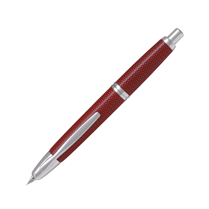 Pilot Capless Rhodium Trims - Graphite Red
