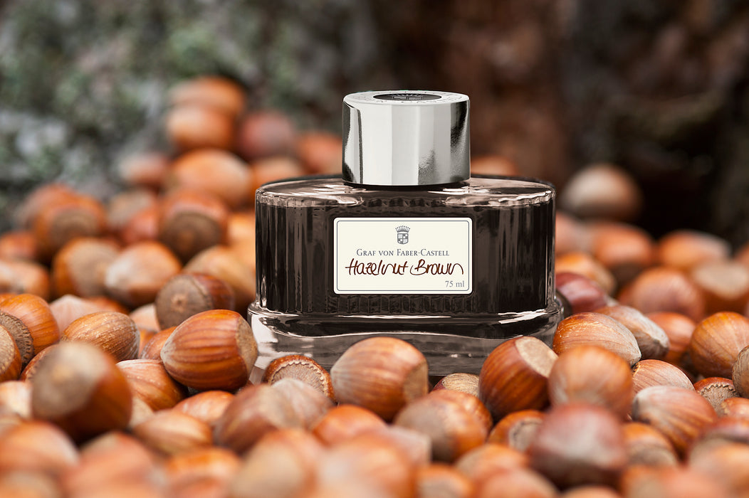 Graf von Faber-Castell Ink bottle Hazelnut Brown, 75ml