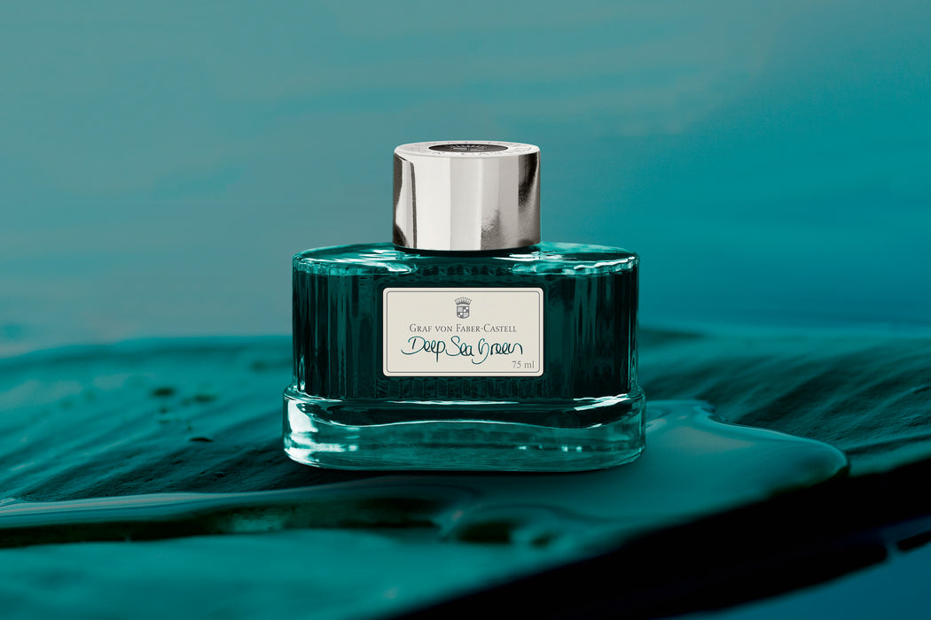 Graf von Faber-Castell Ink bottle Deep Sea Green, 75ml