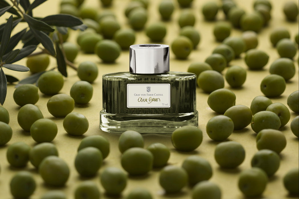 Graf von Faber-Castell Ink bottle Olive Green, 75ml