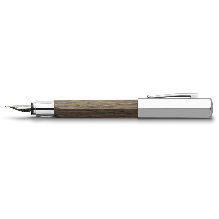 Faber-Castell Ondoro fountain pen - smoked oak wood