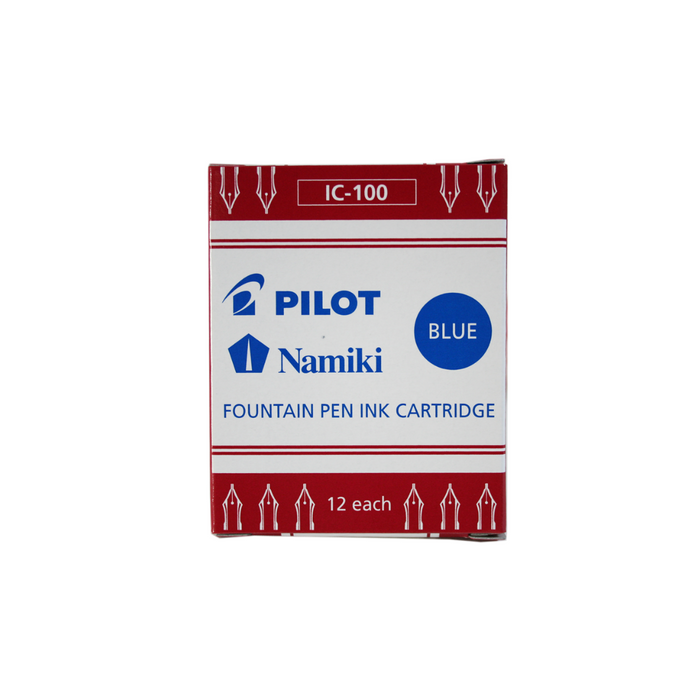 Pilot IC-100 - Set of 12 Cartridges - Blue