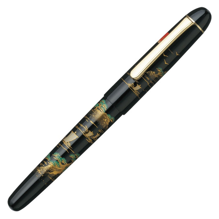 Platinum Kaga' Hira Maki-e Sansui Fountain Pen